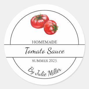 Étiquette simple à la sauce tomate maison