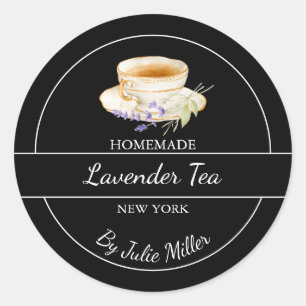 Étiquette simple à thé de Lavande fait maison
