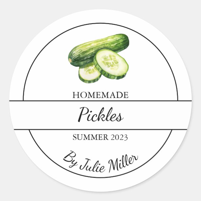 Étiquette simple de chicots faits maison (Devant)