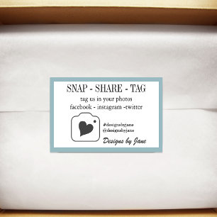 Étiquette Snap Share pour petite entreprise