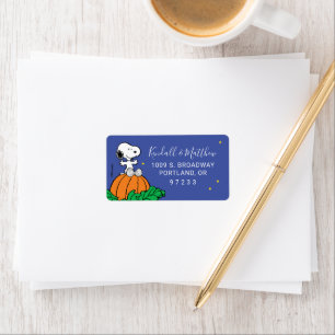 Étiquette Snoopy et Baby shower Citrouille
