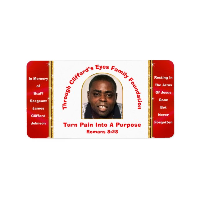 Étiquette Special Order, Address Labels Clifford's Eyes (Devant)