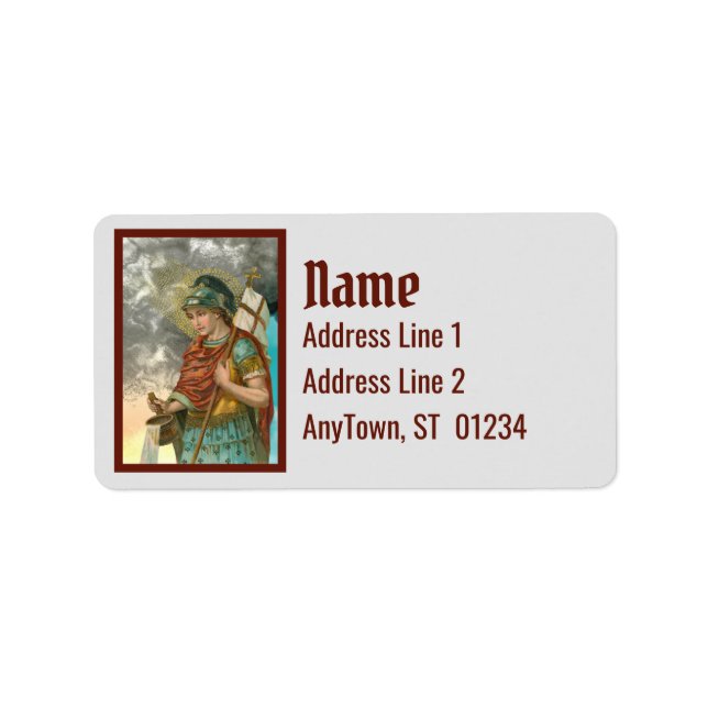 Étiquette St. Florian avec seau (Fumée; M 019) (Devant)