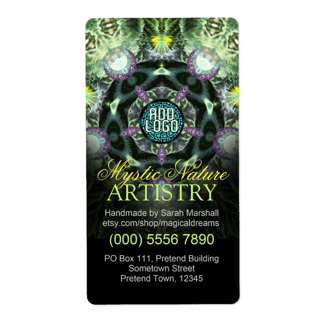 Étiquette Sticker Mystic Nature Artistry (Devant)