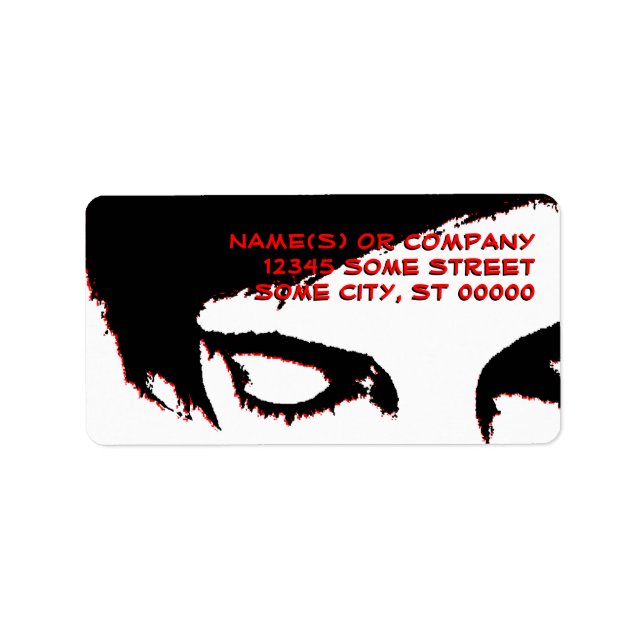 Étiquette style emo (Devant)