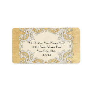 Étiquette Style moderne gitan de mod de dentelle de la toile