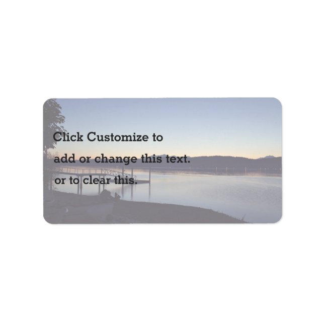 Étiquette Sur le lac la nuit (Devant)