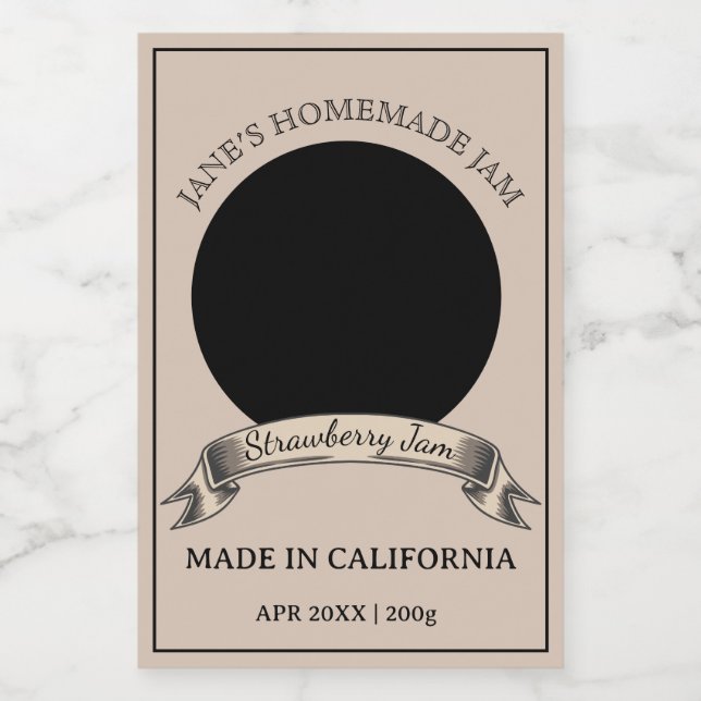 Étiquette sur mesure de la nourriture pour femme v (Étiquettes simples)