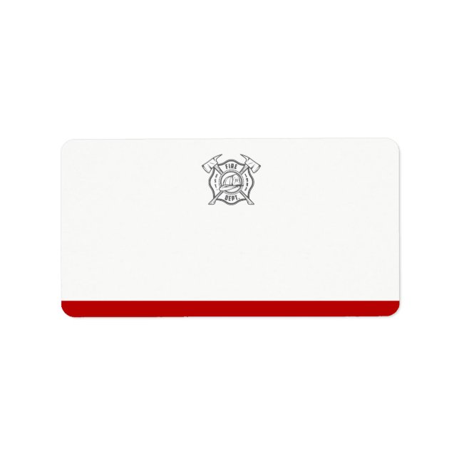 Étiquette Symbole croisé maltais | Adresse vide (Devant)