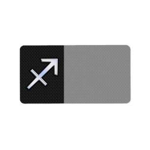 Étiquette Symbole zodiaque du Sagittaire sur la peau de serp