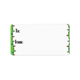 Étiquette Tags cadeaux de Noël personnalisés