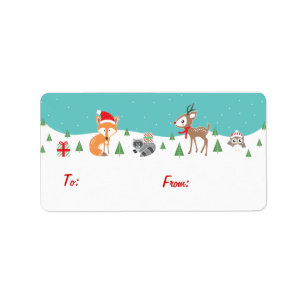Étiquette Tags cadeaux Woodland Friends