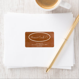 Étiquette Tangerine Candle Company Return Address Label