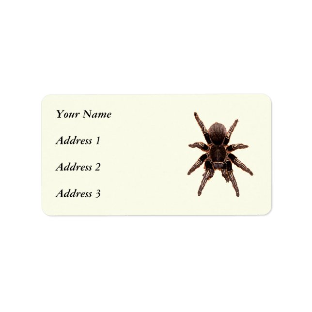 Étiquette Tarantula (Devant)