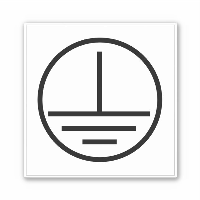 Étiquette terrestre de protection (Devant)