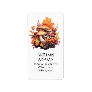 ÉTIQUETTE THÈME DE CHUTE COULEURS D'AUTOMNE ROOM