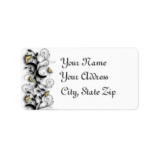 Étiquette Thème Papillon