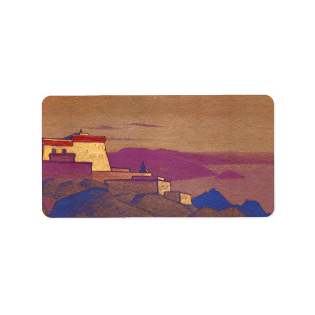 Étiquette Tibet, monastère de Gelugpa, 1936 par Nicholas Roe (Devant)