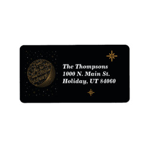 Étiquette To the Moon and Stars Mailing Return Labels