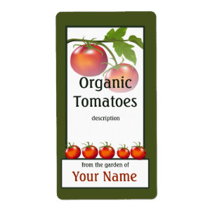 Étiquette Tomato Gardener