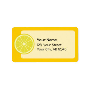Étiquette Tranche de citron