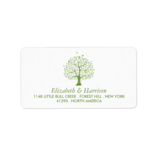 Étiquette Tree of Life, Elegant Wedding