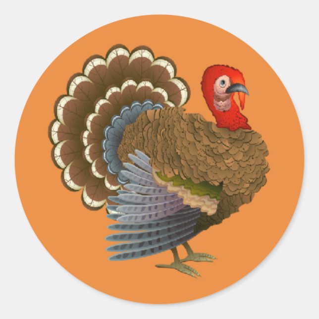 Étiquette Turquie Thanksgiving (Devant)