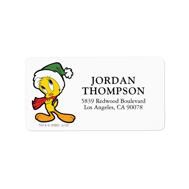 Étiquette TWEETY™ Christmas Thghts (Devant)