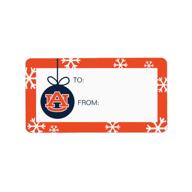 Étiquette Université d'Auburn | Vacances (Devant)