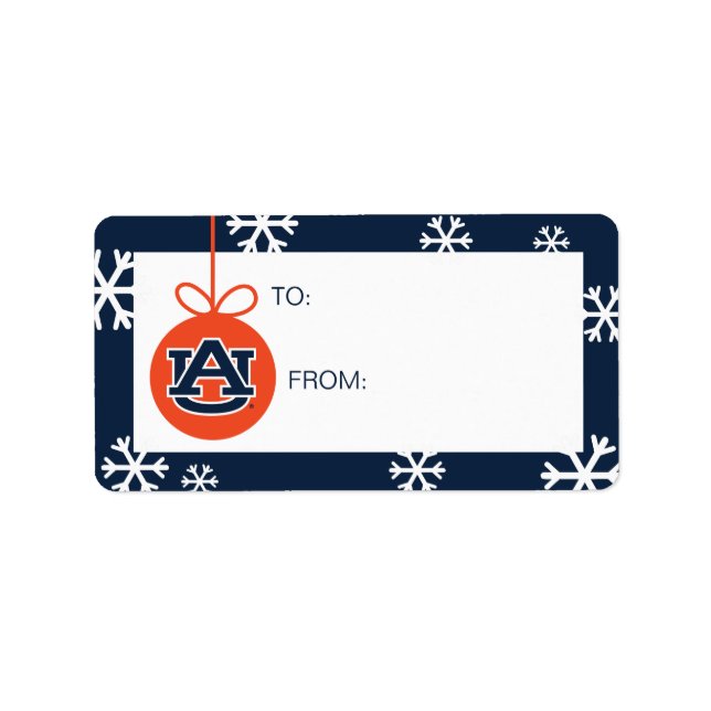 Étiquette Université d'Auburn | Vacances (Devant)