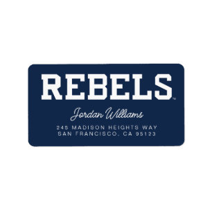 Étiquette Université du Mississippi   Wordmark Rebels
