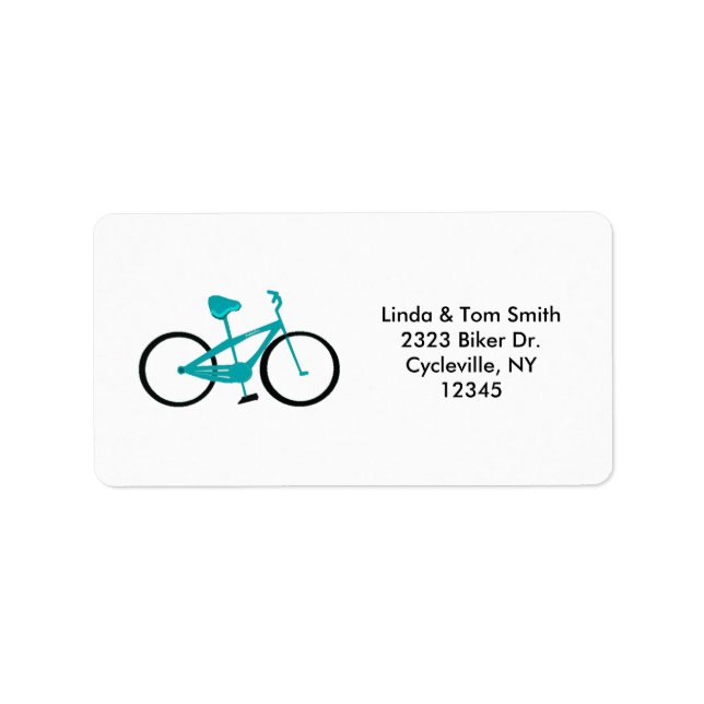 Étiquette Vélo Aqua (Devant)
