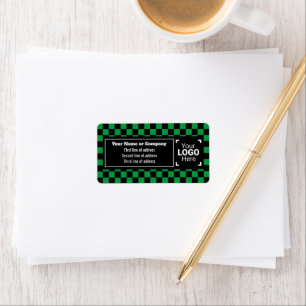 Étiquette Vert et noir - Petite entreprise distincte