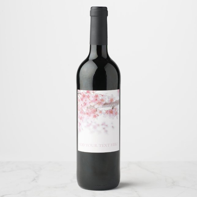 Étiquette VIN : CHERRY BLOSSOM (Devant)