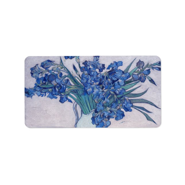 Étiquette Vincent Van Gogh. Iris    (Devant)