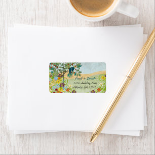 Étiquette Vintages Inséparables Fruit Tree Damask Hills