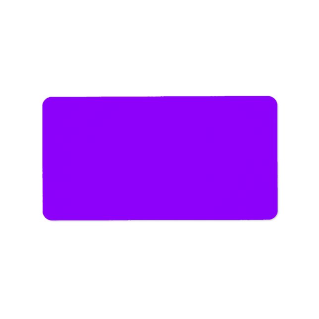 Étiquette violet électrique couleur (Devant)