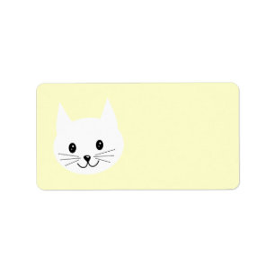 Étiquette Visage mignon de chat