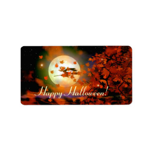 Étiquette Vol Halloween Witch