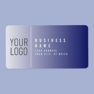 Étiquette Votre logo ici Blanc et couleur modifiable