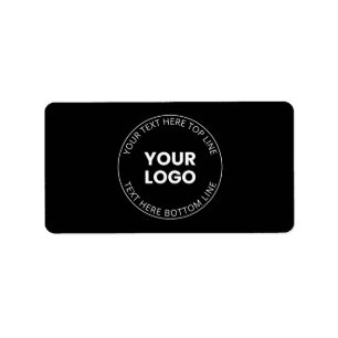 Étiquette Votre logo minimaliste