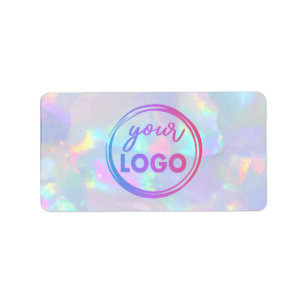 Étiquette votre logo sur pastel opal gemstone