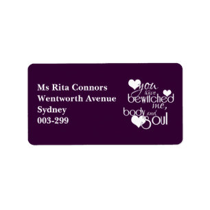 Étiquette Vous m'avez enlevé, le corps et l'âme