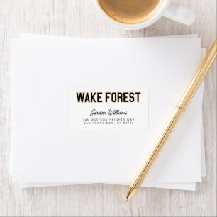 Étiquette WFU   Wake Forest
