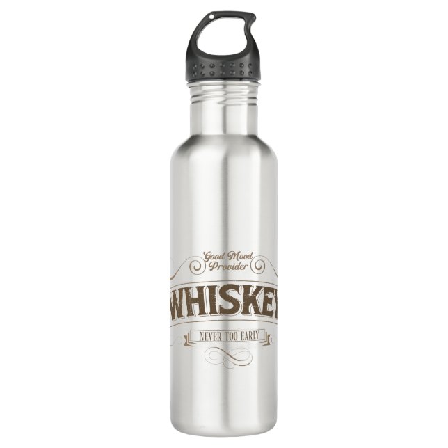 Étiquette Whiskey - bouteille d'eau amusante (Devant)