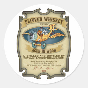 Étiquette Whiskey Flivver