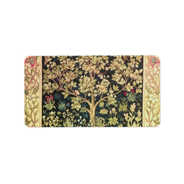 Étiquette William Morris Arbre De Vie (Devant)