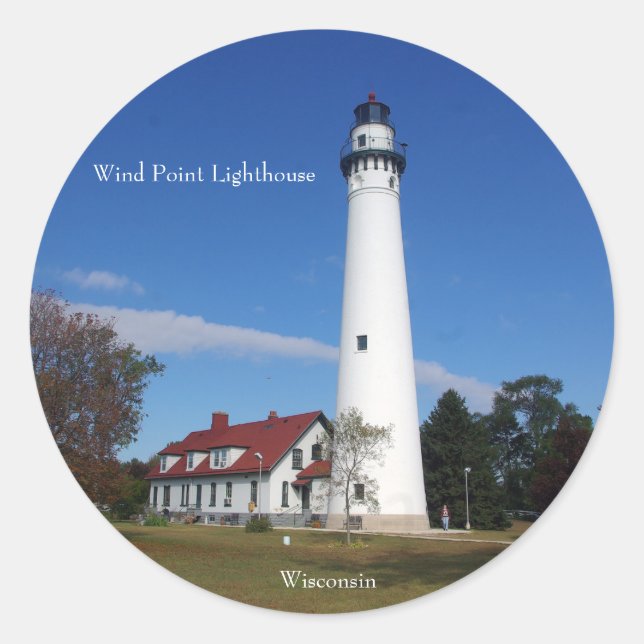 Étiquette Wind Point Lighthouse (Devant)