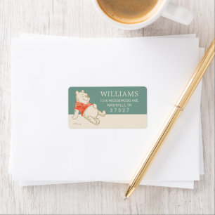 Étiquette Winnie le Baby shower d'hiver Pooh
