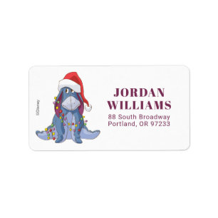 Étiquette Winnie l'Ooh   Eeyore Santa Claus